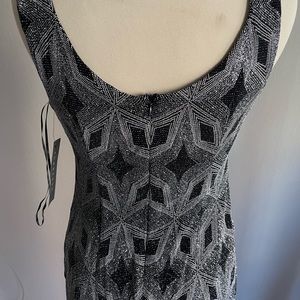 Black and silver event dress